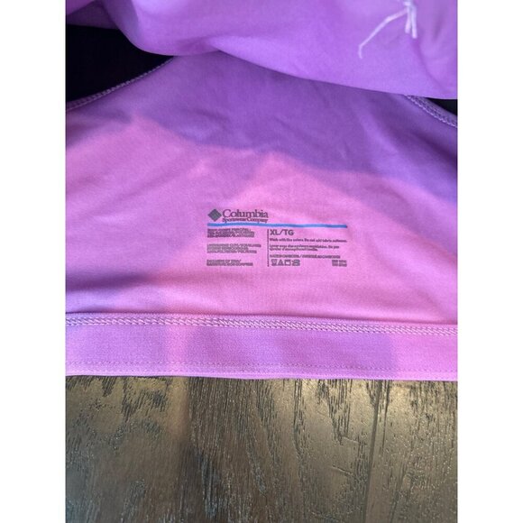 Columbia  Classic Racer-Back Logo Bra Omni‎ Wick, Purple - Picture 3 of 3